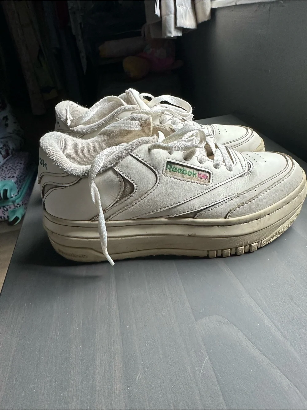 Reebok Women's Off-White Platform Sneakers